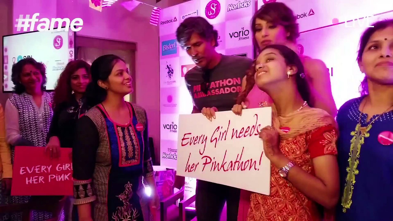 Bipasha Basu and Milind Soman At Pinkathon - India s Biggest Women s Run