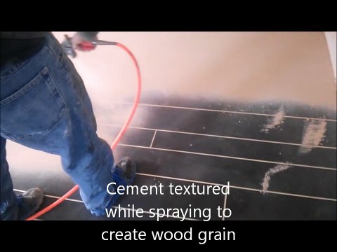 Wood Concrete - How to make concrete look like wood flooring