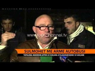 Скачать видео: Sulmohet me armë autobusi, një i vdekur - Top Channel Albania - News - Lajme