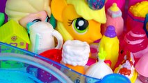 Shopkins Season 2 Unboxing with Fashems Toys Disney Frozen Queen Elsa & MLP Applejack in