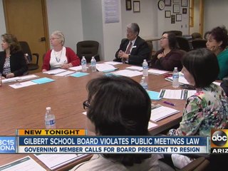 Gilbert school board violates public meeting law