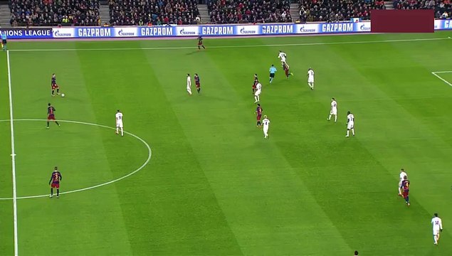 Amazing team goal from Barcelona vs Roma. Messi with the finish.