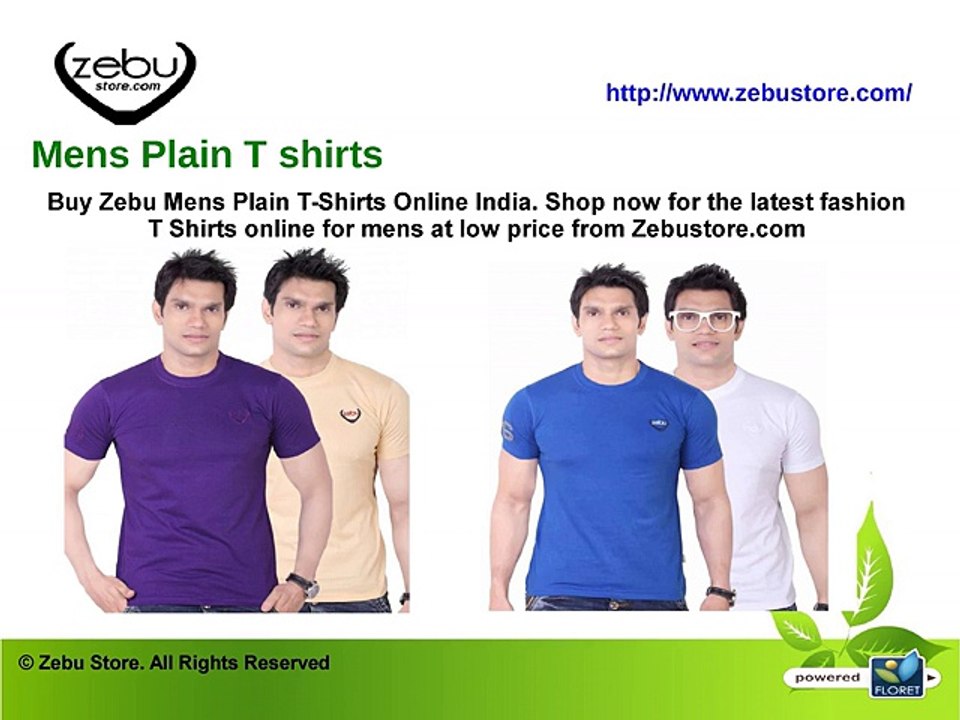 Mens T shirts, Mens Polo T shirts Online India at Zebustore.com