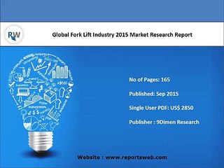 Global Fork Lift Market Outlook to 2019