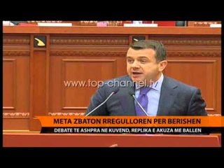 Meta zbaton rregulloren për Berishën - Top Channel Albania - News - Lajme