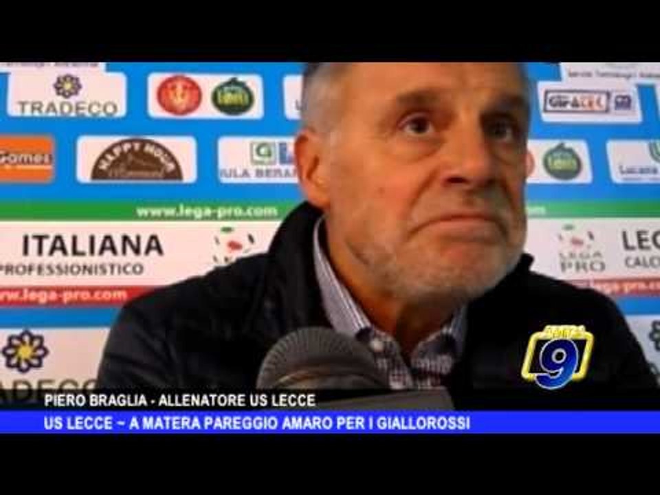 U.S. LECCE | A Matera pareggio amaro per il giallorossi