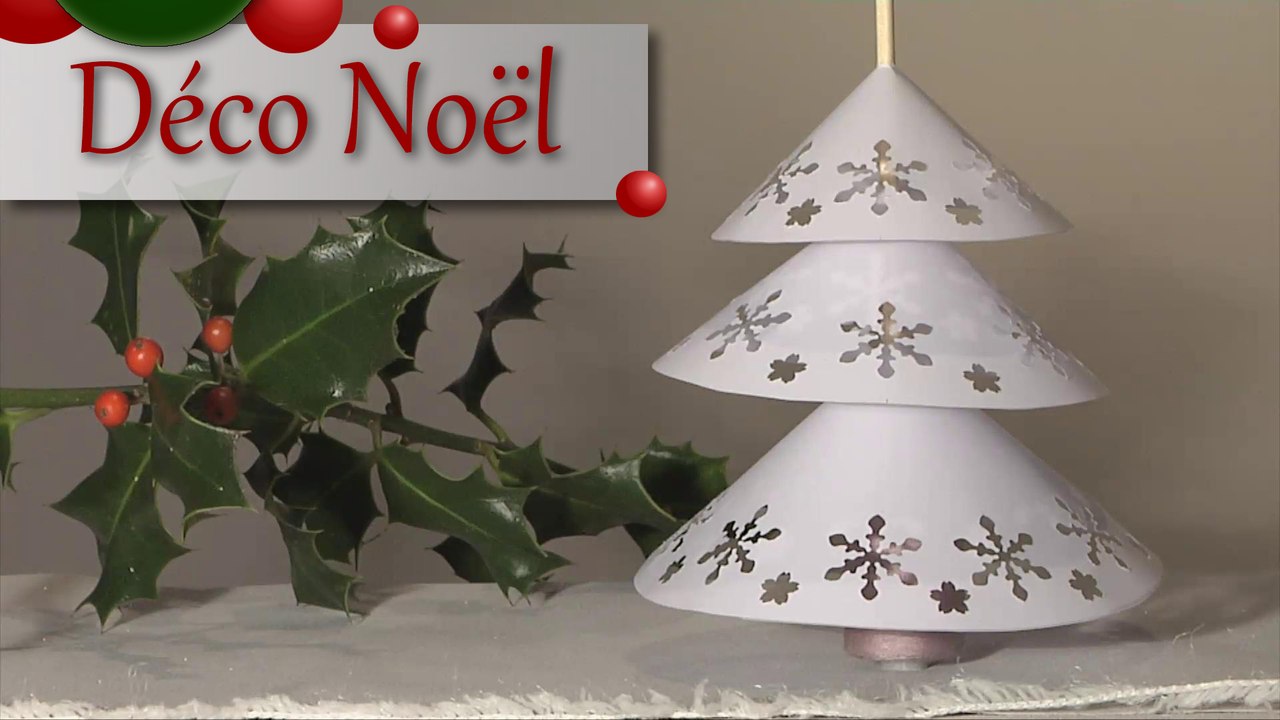 deco noel sapin napperon papier