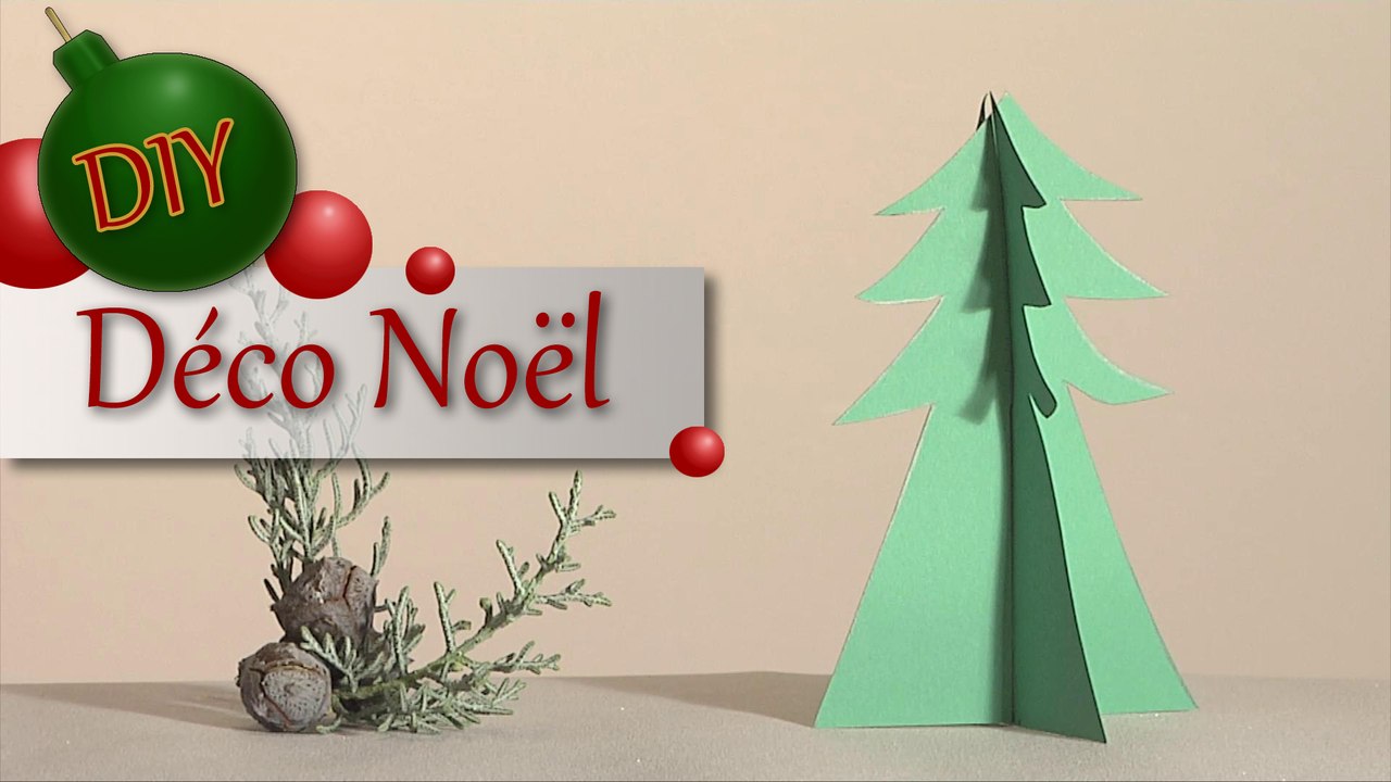 deco noel sapin papier