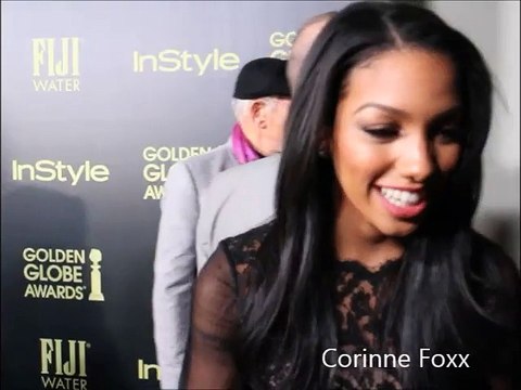 Corinne Foxx at 2015 Miss Golden Globes Red Carpet