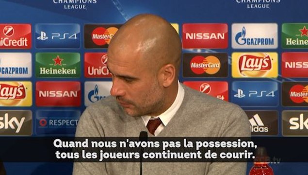 Pep Guardiola sous le charme de ses joueurs