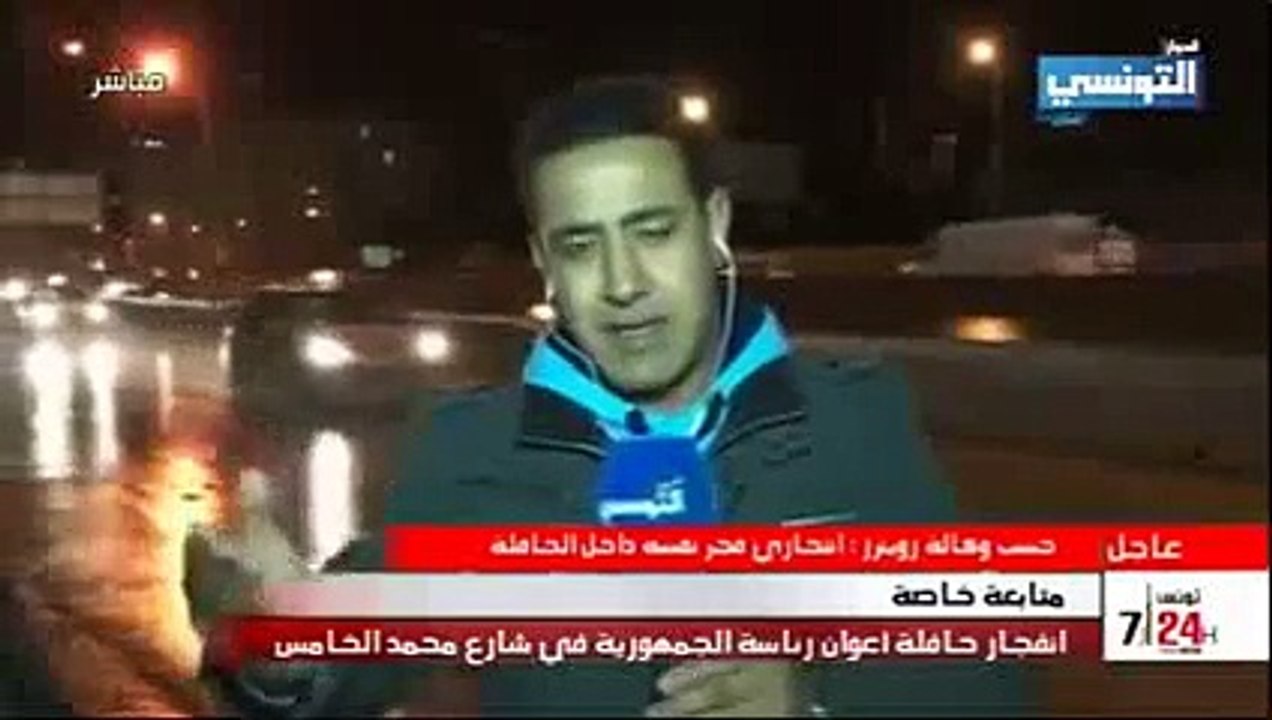 شاهد عيان يحكي على مقابلته لأحد الناجين من إنفجار الحافلة !! اسمعوا فاش يحكي شي يبهت