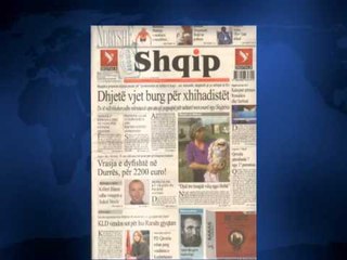 SHTYPI I DITES TITUJT KRYESORE TE FAQEVE TE PARA TE GAZETAVE SHQIPTARE E HENE 24 SHKURT 2014