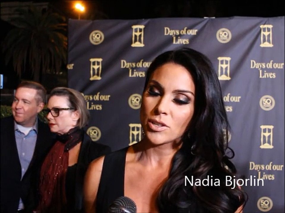 Daytime TV Examiner Interview: Nadia Bjorlin at Days of our Lives 50th Anniversary Party Red Carpet