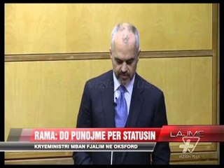 Rama: Do punojmë për statusin - News, Lajme - Vizion Plus
