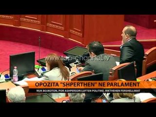 Opozita "shpërthen" në Parlament - Top Channel Albania - News - Lajme