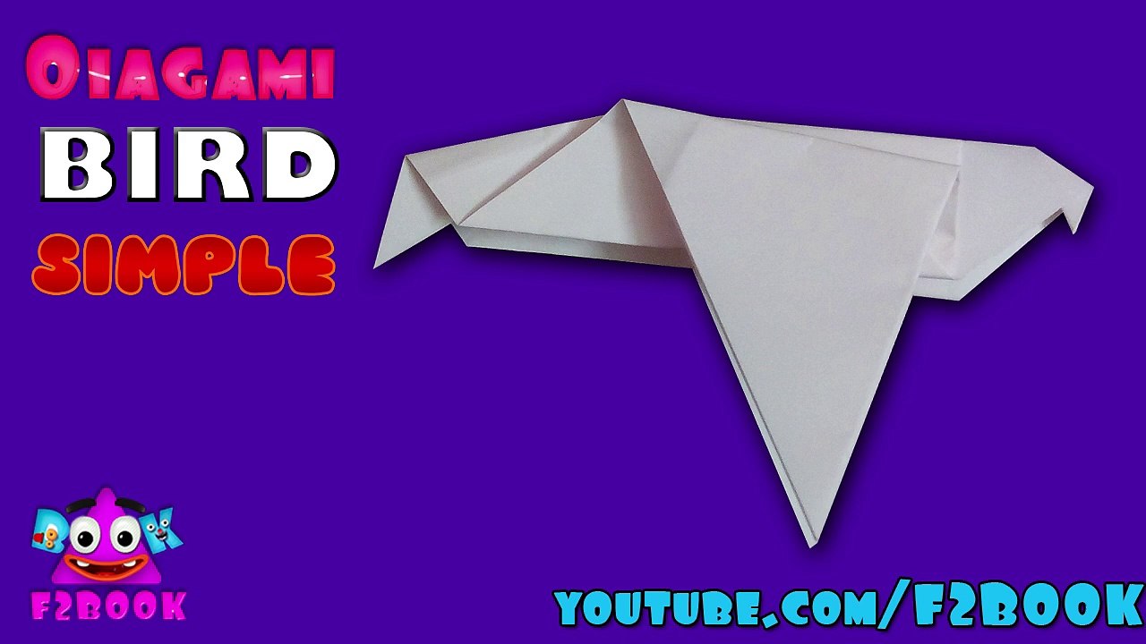 How to fold a Simple Paper Bird - Origami Bird Tutorial