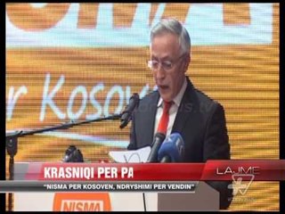 Download Video: Krasniqi për partine e re 