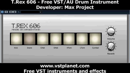 VST/AU Drum Machine T.Rex 606 - vstplanet.com