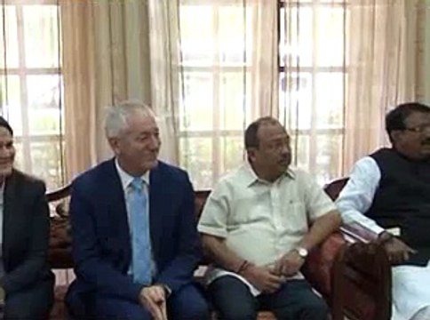 Gandhinagar Siovenic National Assembly Delegation meet Governor Kohli