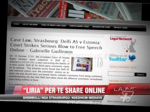 Liria për të sharë online, Strasburgu sjell shembull ndëshkimi - News, Lajme - Vizion Plus