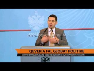 Qeveria fal gjobat politike - Top Channel Albania - News - Lajme