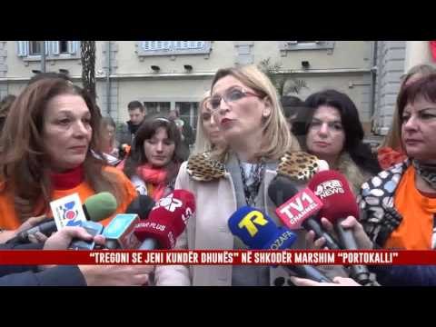 “TREGONI SE JENI KUNDËR DHUNËS” NË SHKODËR MARSHIM “PORTOKALLI”