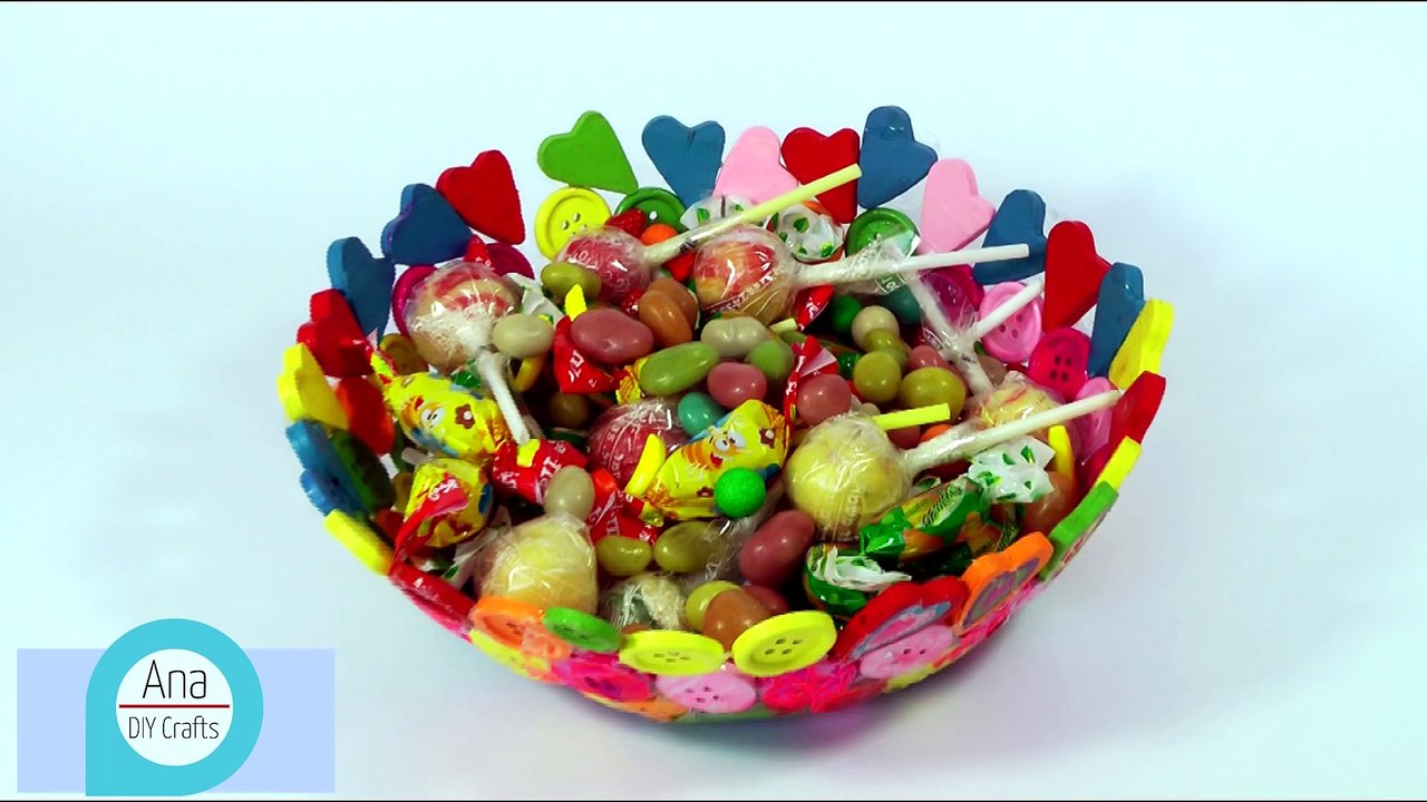 DIY craft Button Bowl
