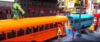 Wheels On The Bus Go Round And Round Hulk Spiderman Frozen Kid Songs Nursery Rhymes for Children!!! , Online free HD videos watch 2016