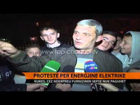 Protestë për energjinë elektrike - Top Channel Albania - News - Lajme