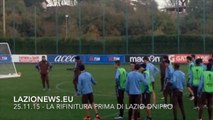 25.11.15 - La rifinitura biancoceleleste a Formello prima di Lazio-Dnipro