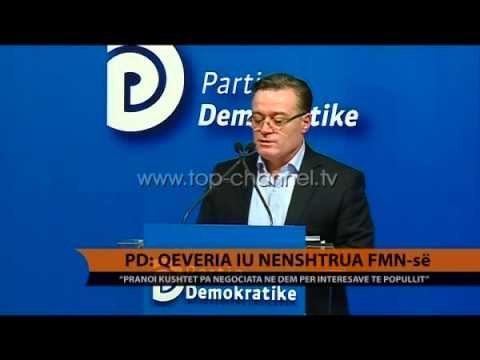 PD: Qeveria iu nënshtrua FMN-së - Top Channel Albania - News - Lajme