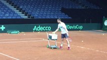 Tennis - Coupe Davis - Michaël Llodra au panier avec David Goffin ! Le futur coach ?
