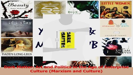 PDF Download  Dark Matter Art and Politics in the Age of Enterprise Culture Marxism and Culture PDF Full Ebook