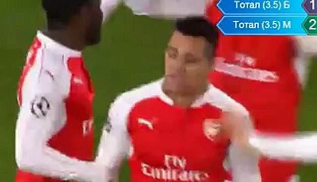 3-0 Alexis Sánchez Second Goal - Arsenal v. Dinamo Zagreb 24.11.2015 HD