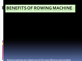 Benefits of Using Rowing Rachine