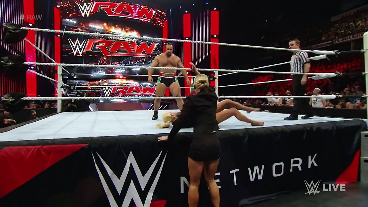 Mark Henry vs. Rusev_ Raw, Aug. 10, 2015