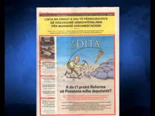SHTYPI I DITES TITUJT KRYESORE TE FAQEVE TE PARA TE GAZETAVE SHQIPTARE E MERKURE 26 MARS 2014 LAJM