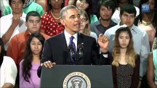 Barack Obama Singing Lean On By Major Lazer :)