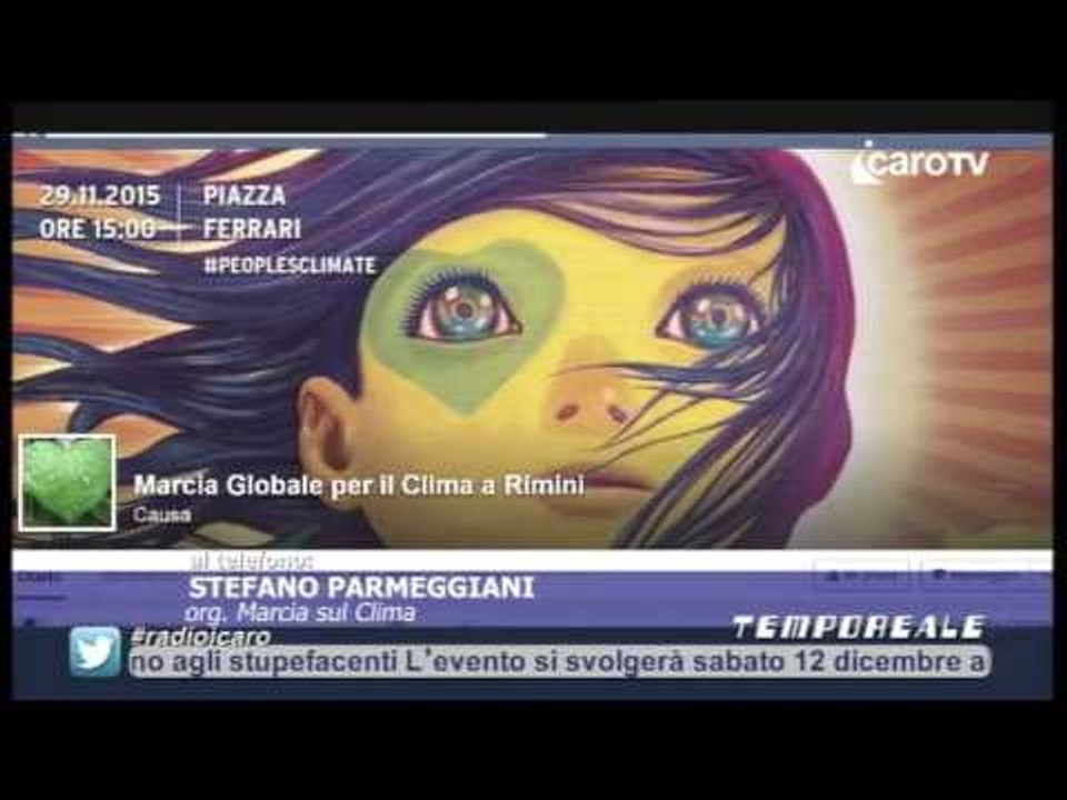 Icaro Tv. Tempo Reale, a Rimini la Marcia per il Clima. Intervista a Stefano Parmeggiani