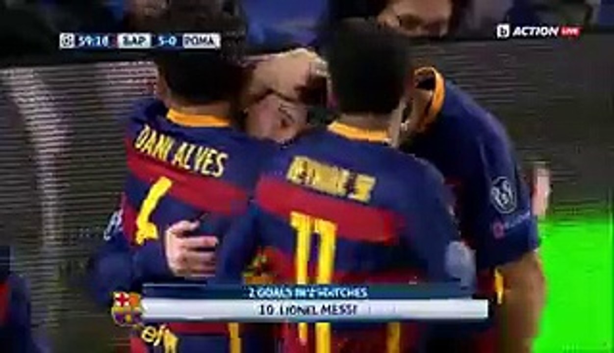 5-0 Lionel Messi Magical Volley Goal_ Barcelona v. AS Roma - 24.11.2015