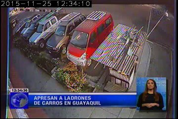 Robacarros captados por cámaras de seguridad