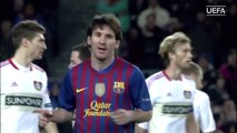 Relembre os cinco gols de Messi na goleada de 7 a 1 sobre o Leverkusen