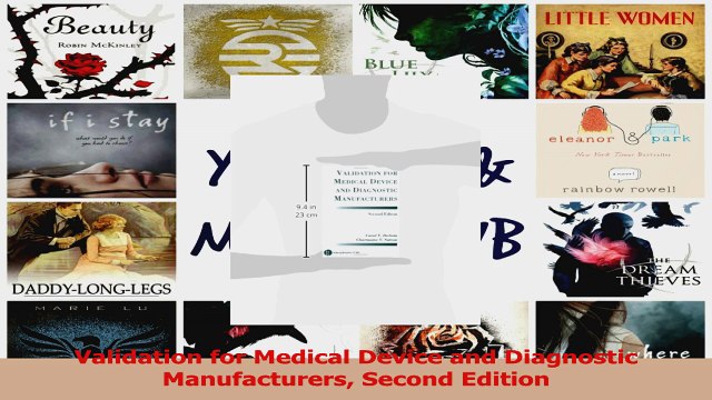 Read Validation for Medical Device and Diagnostic Manufacturers Second Edition Ebook Free