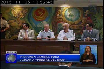 Proponen cambios para juzgar a "piratas del mar"