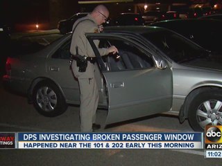 DPS investigating broken passenger window in Mesa