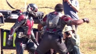 ANT-MAN fights Avenger's FALCON (Making Of)