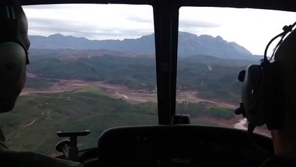 Sobrevoo da Polícia Civil em Mariana