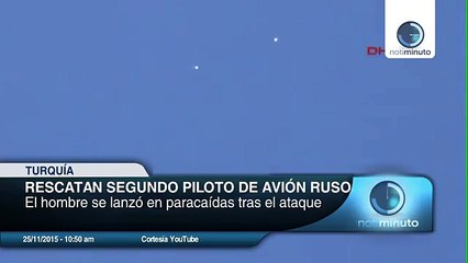 Rescataron vivo al segundo piloto del avión ruso derribado por Turquía