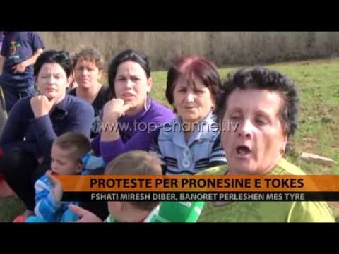 Protestë për pronesinë e tokës - Top Channel Albania - News - Lajme