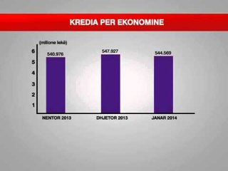 VIJON TE BJERE KREDITIMI NE JANAR U SHENUAN 1 5 MLD LEKE ME PAK SESA MUAJI DHJETOR I 2013 LAJM